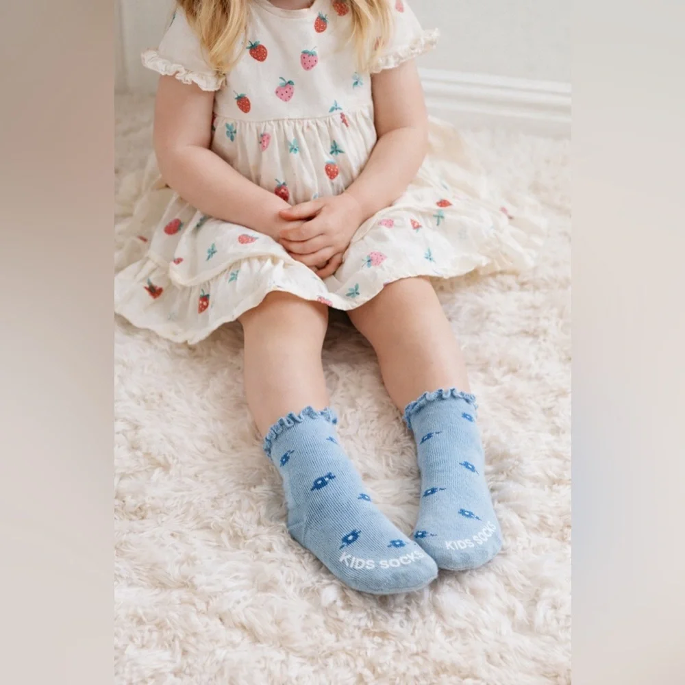 Kids Flowers Pattern Socks